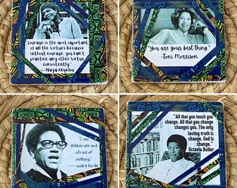 Black Women Writers Coaster Set (set of 4)