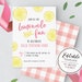 Printable Lemonade and Fun Birthday Party Favor Gift Tag EDITABLE ...