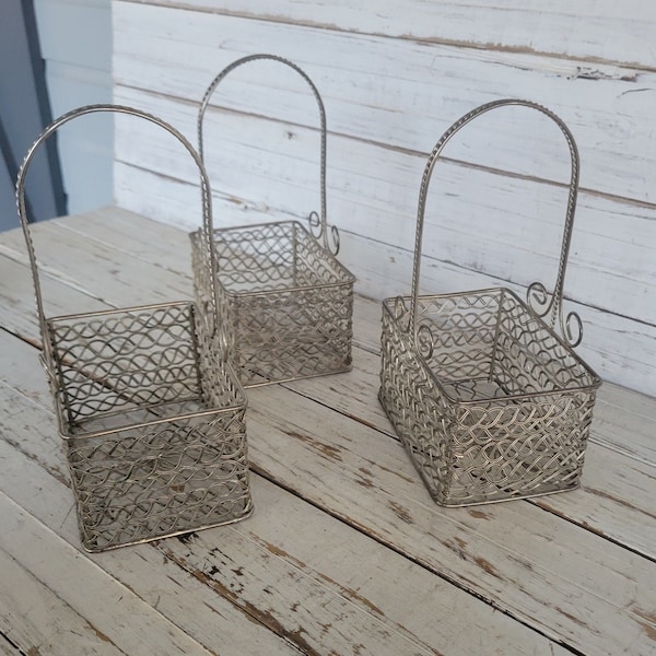 Small Metal Basket Etsy