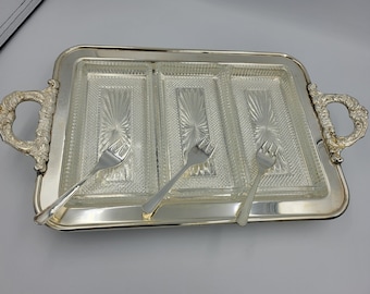 Reticulated Tray Vintage Silverplated Tray Leonard Silverplated Tray Serving Tray Decorative Silverplated Tray Traditional Decor