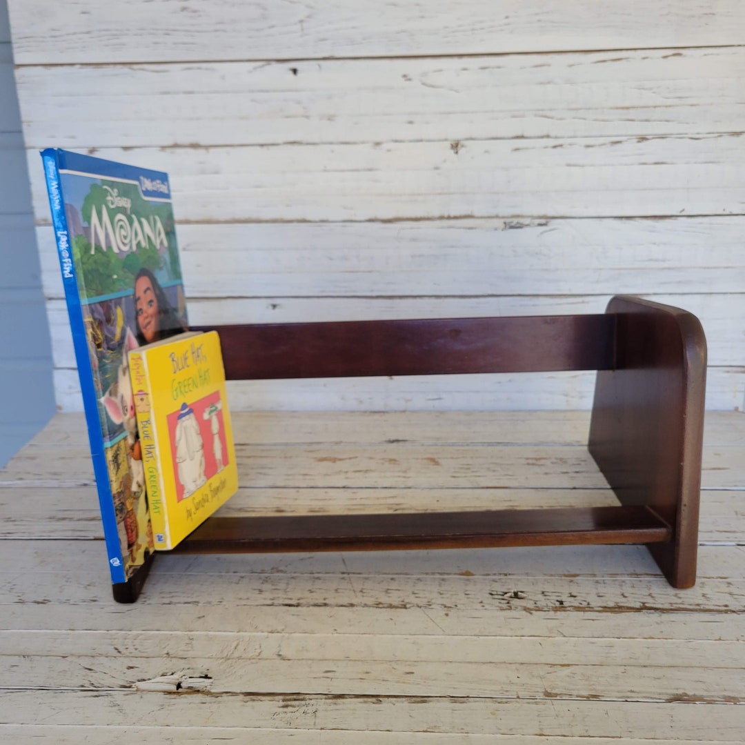 Large Wooden Children's Book Rack Solid Wooden Rack Etsy