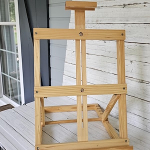 Portable Adjustable Wooden Easel - Easel and Tray - Wooden Art Easel - Adjustable Tall Easel - Crafting Easel - Art Display Travel Easel