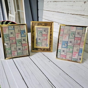 3 Vintage Gold Metal Frames - Table top Frames - Classic Gold Frames  - 3x4 and 4X6 Frames - Picture Frames - Set of 3 - Vintage Frames
