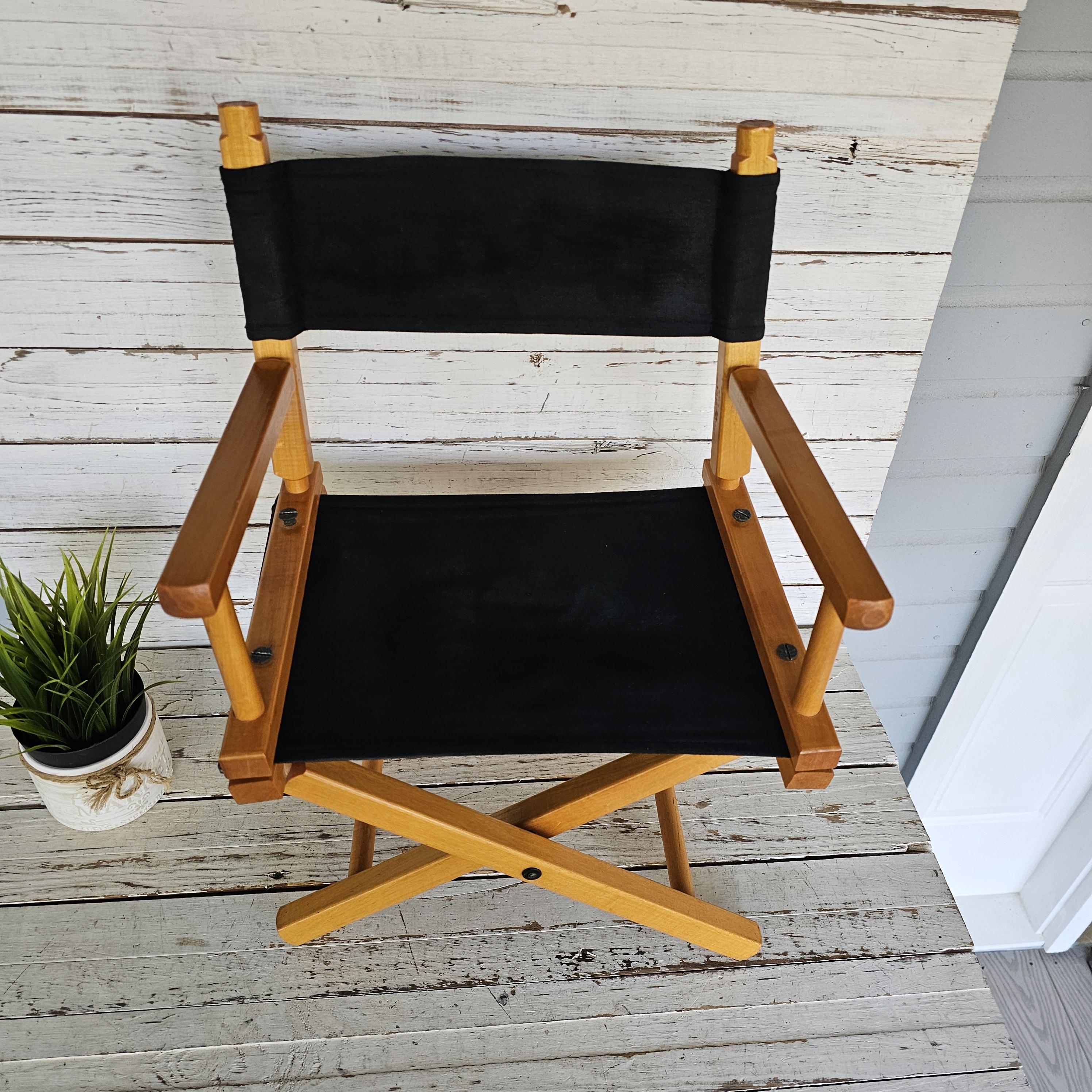 Director Chair Extra-Wide Premium 30 Hardwoods Bar Height