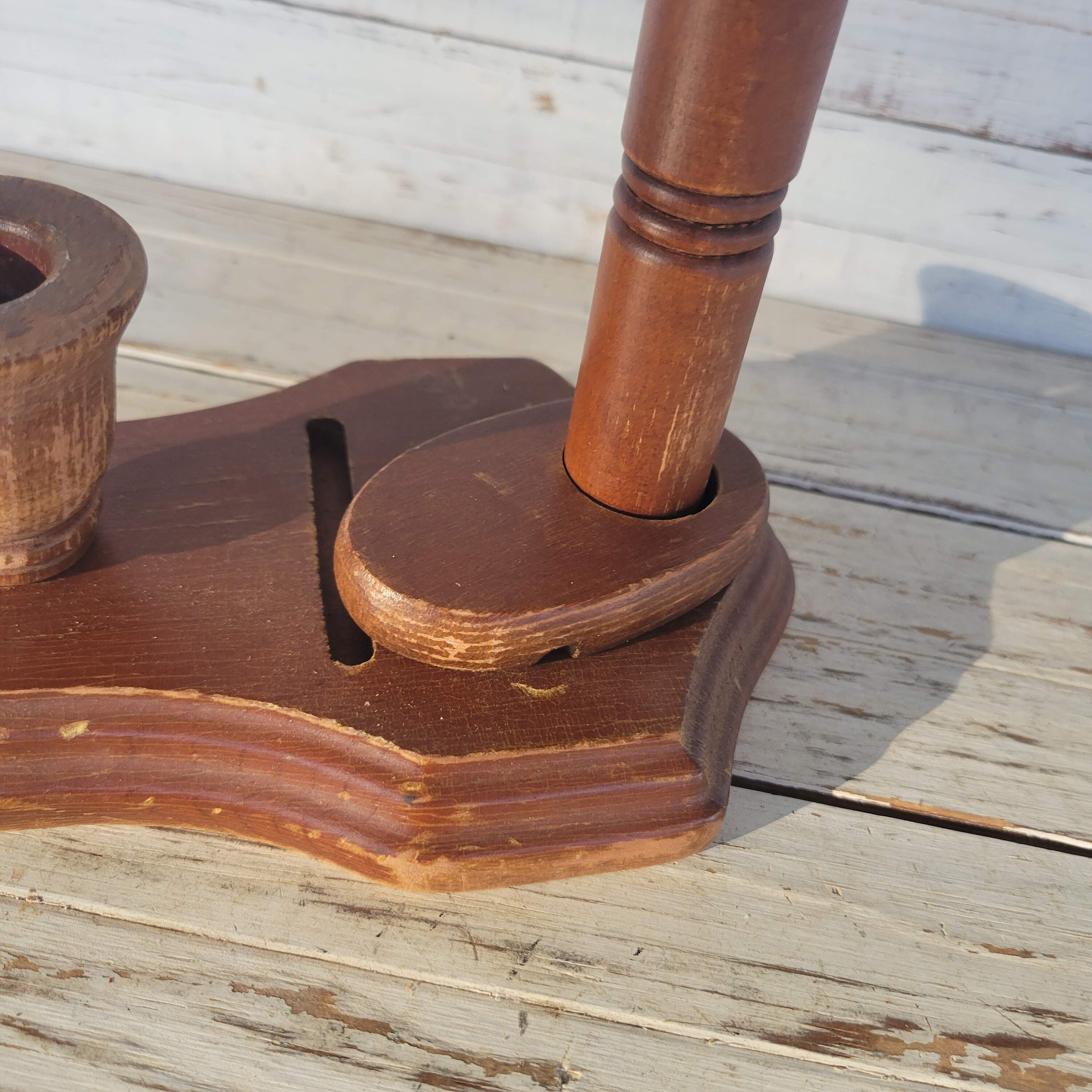 Vintage Wooden Countertop Towel Holder Cornwell Drugs Etsy