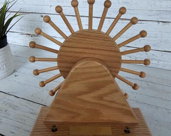 Wooden Rotating Tie Rack - 24 Wooden pins