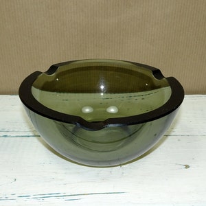 Dessert bowl bowl turmalin smoked glass space age glass