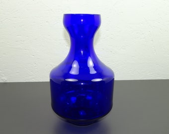 kobaltblaue MCM Vase Glas,  HBT20/12cm 512g  (11)