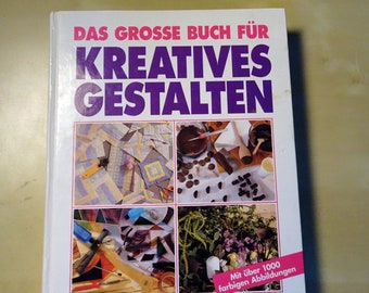 Vintage handcraft book The big book for creative design MOEWIG Verlag ISBN 3811813285 1108g