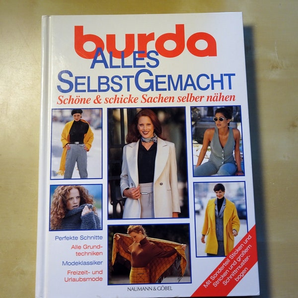 Vintage Buch BURDA alles selbst gemacht Nähen Stricken Sticken usw. 986g ISBN 3625102803