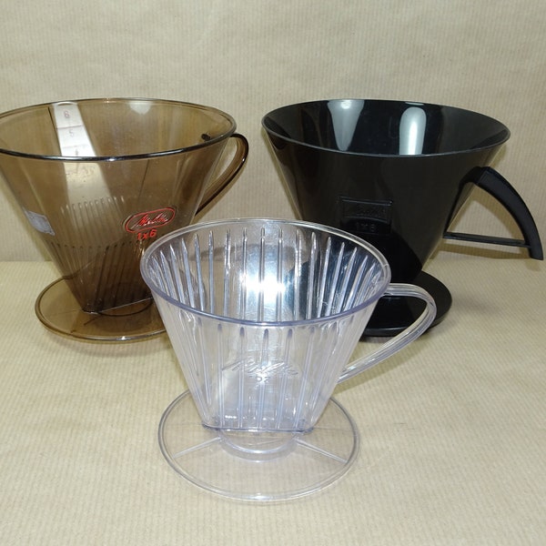 Melitta coffee filter filters different sizes plastic 1-hole single-hole filter bags