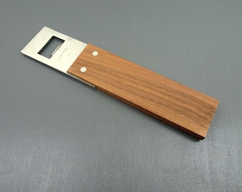 MCM Teak  Flaschenöffner Kapselheber  169g 24x5x1,2 cm