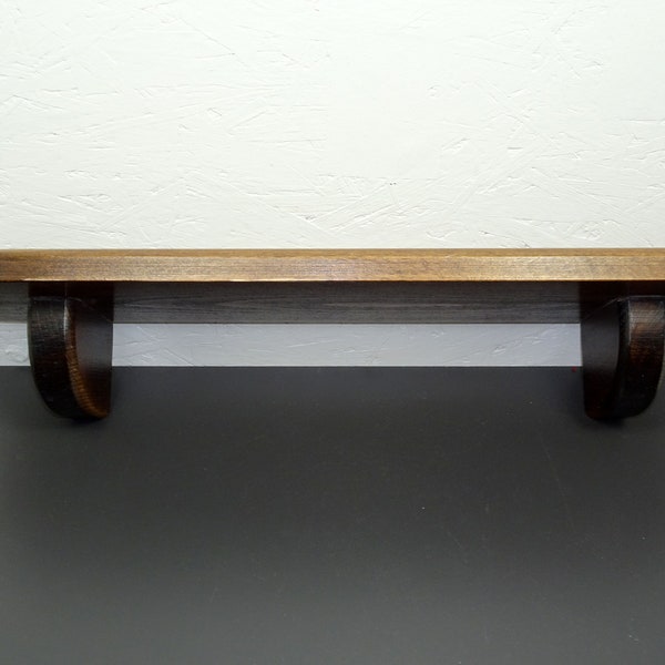 Wall shelf console solid wood 953g HBT 8/50/12.5 cm
