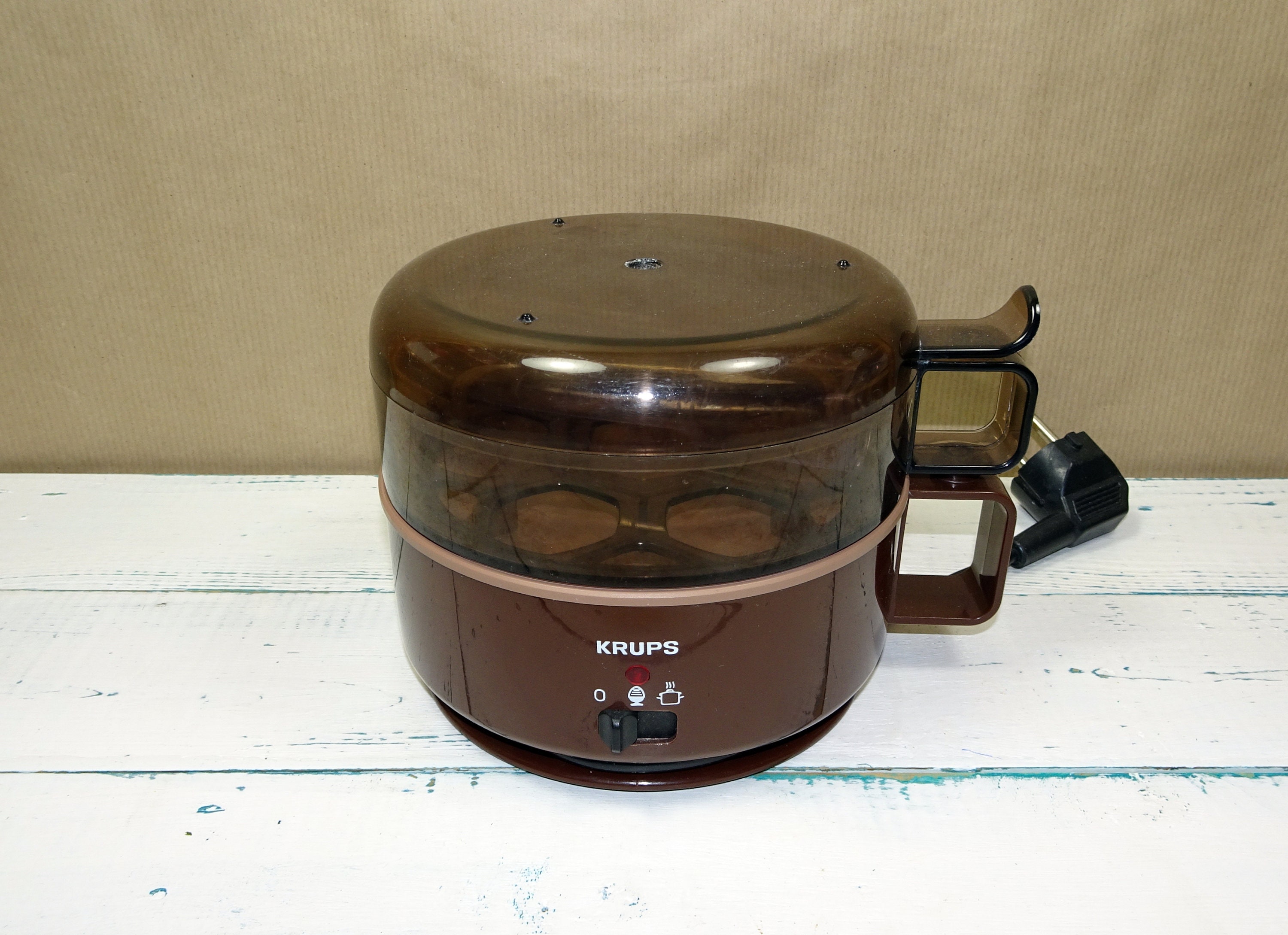 KRUPS Egg Cooker Original 70's TOP Condition Fully Functional Brown Type  230 