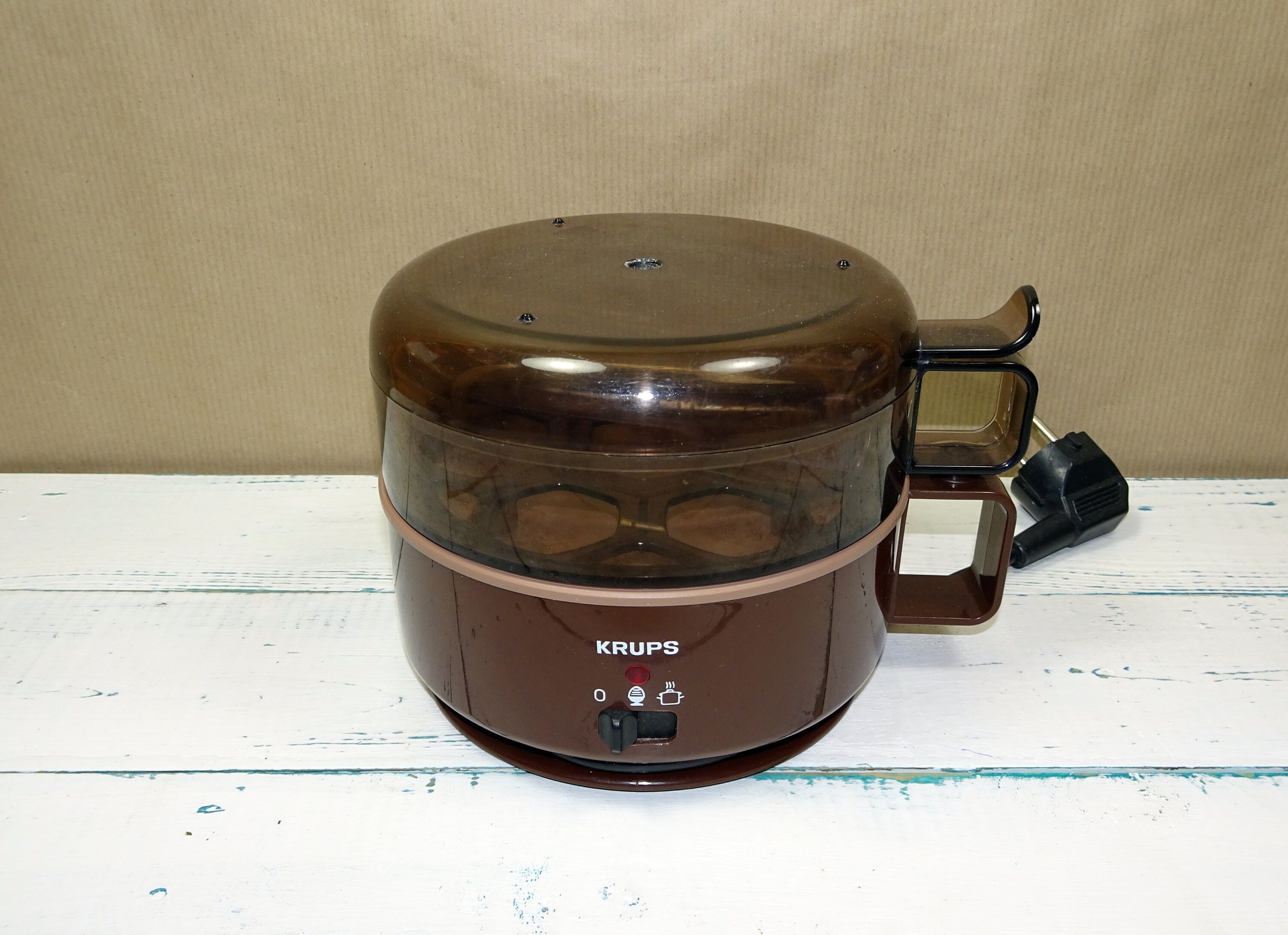 KRUPS Eierkocher original 70er TOP Zustand voll funktionsfähig braun Typ 230