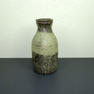 Vaso in ceramica marrone beige, ceramica da studio, ceramica artistica WGP FAT LAVA 915g firmato