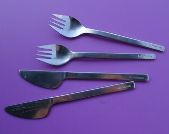 HEPP Lufthansa cutlery, fork knife, aviation, Hepp brothers Pforzheim, 1979 1985