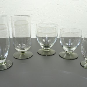 Glasses drinking glasses, Süssmuth series individual parts, form AM, MCM beer water liqueur sparkling wine wine sherry