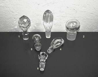 Rolhas de cristal para garrafas, rolhas de vidro, tampas de cristal para garrafas, seleção de tampas de cristal para garrafas