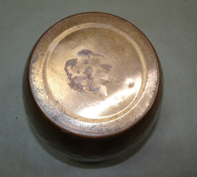 copper Planter flower pot mid century MCM
