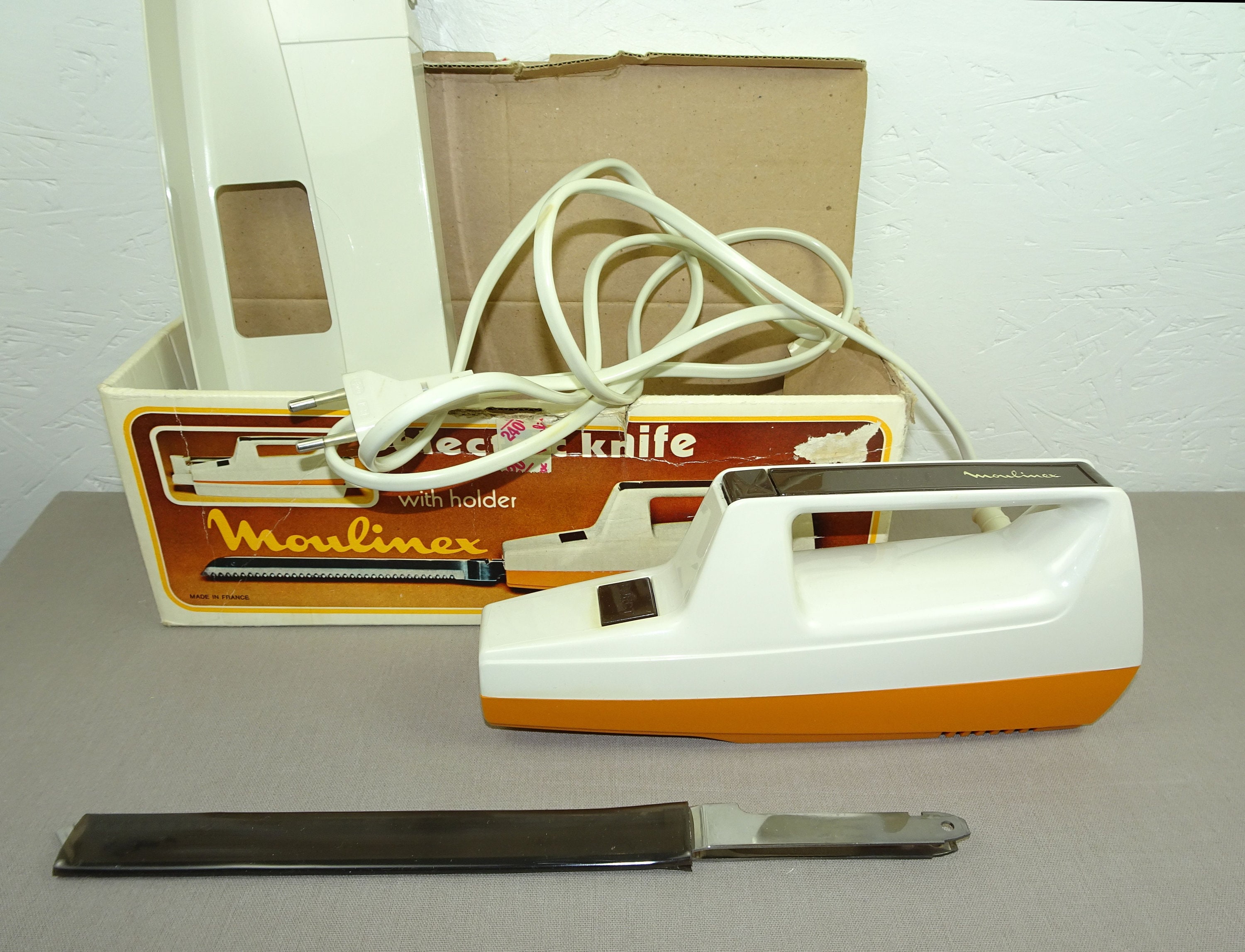 Moulinex Couteau électrique, 100 W, Lames à déco…