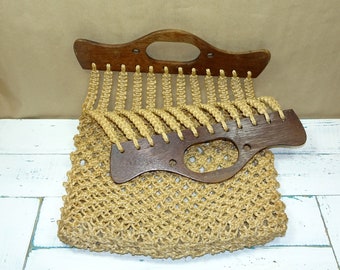 Boho bag macrame shopper bag carrying bag shopping bag brown vintage