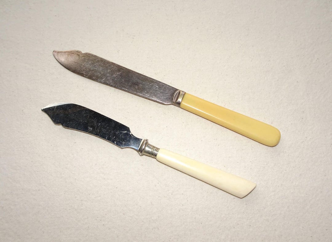 Knife Single Part, 2 Knives From Different Manufacturers Antique