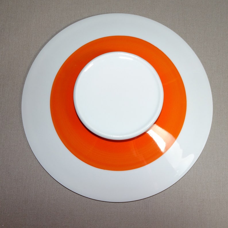 Terrine lid tin biscuit tin soup terrine WINTERLING 70s orange porcelain