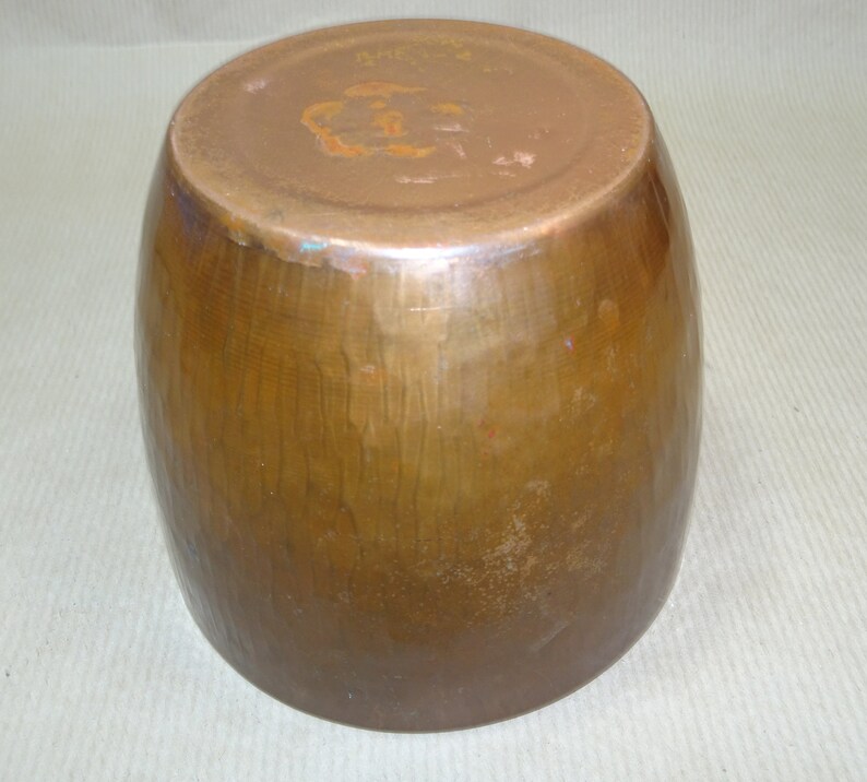 copper Planter flower pot mid century MCM