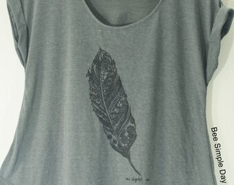 Piuma Top Hipster Top t-shirt donna estate panno estate moda tshirt Vintage Canottiere per donna breve week-end estate pantaloni