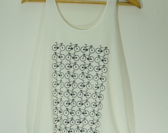 Tank Top Hipster bicicletta camicia Hipster donne Fitness Top estate estate Vintage Canottiere per donna Yoga breve camicia Festiva