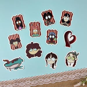 Circus Carnival Freakshow Vinyl Stickers - Assorted Stickers