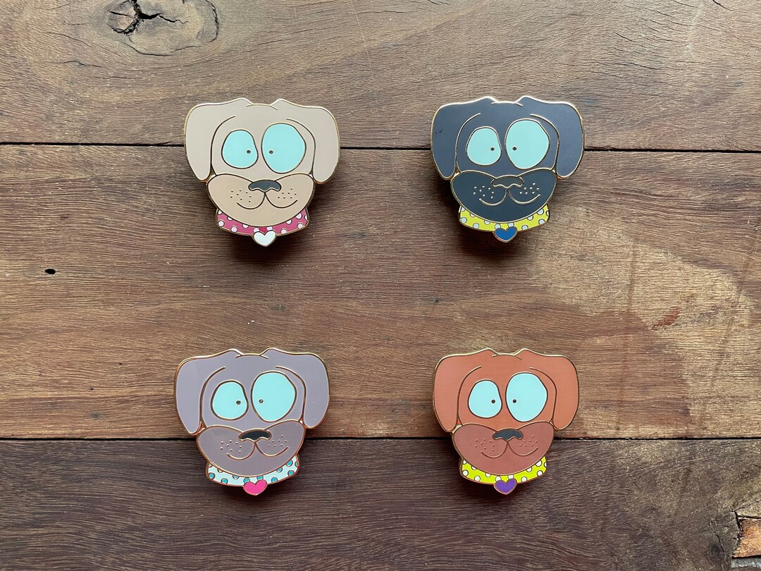 Katie Labrador Retriever Hard Enamel Pin Cute Dog Pin Kawaii