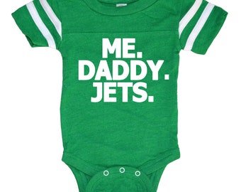 Football Baby Clothes  Months Jets Daddy And Baby Football New York Baby Green Gifts For Dad Jets Baby Boy Girl Football