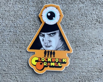 A clockwork orange vinyl sticker / stanley kubrick / horror art / horror decor