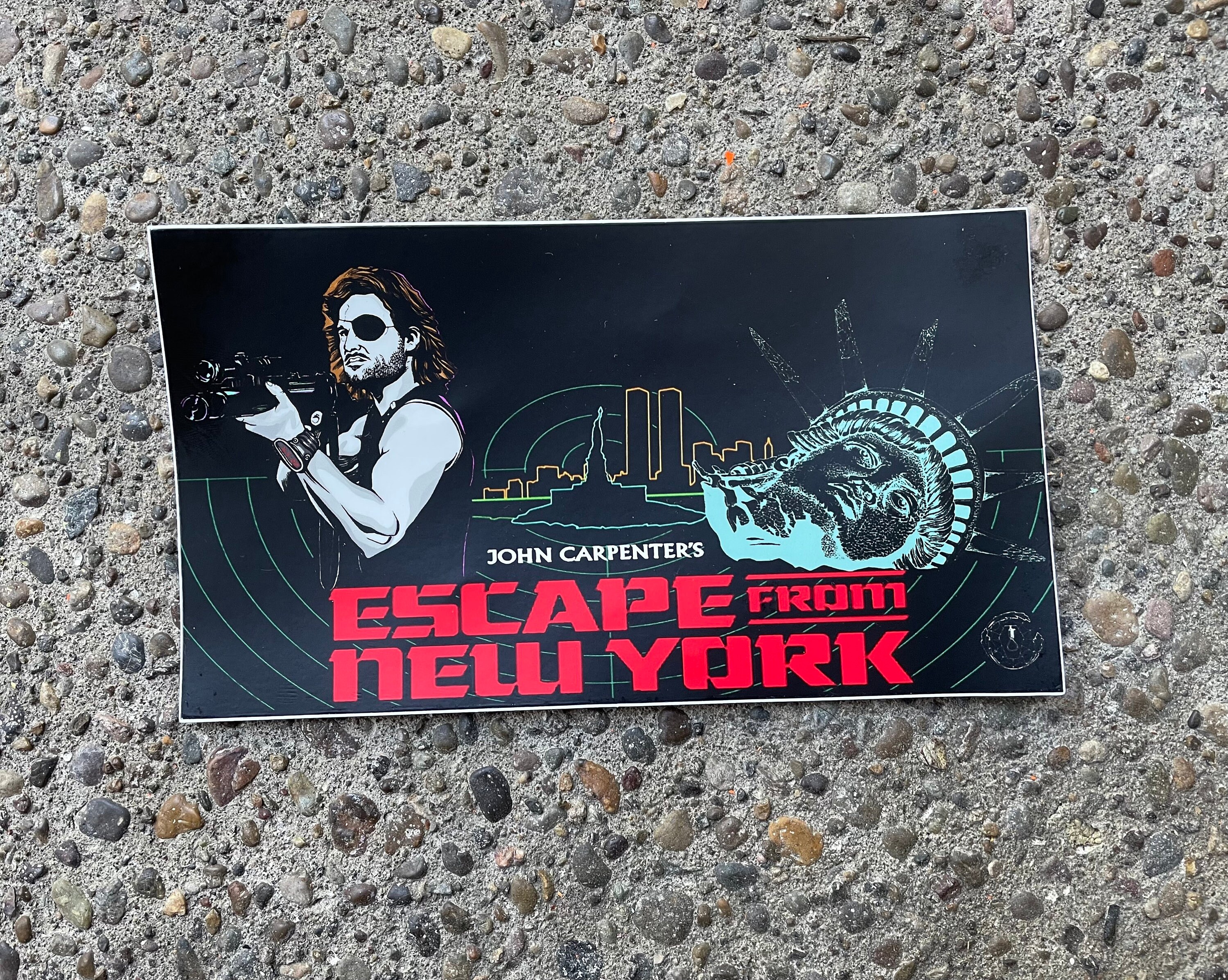 Escape From New York Bumper Sticker John Carpenter Snake