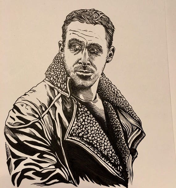 Ryan Gosling. Ballpoint Pen. : r/sketchpad