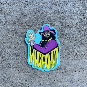 Macho Man Randy Savage die cut sticker / wwf / pro wrestling / aew / Wcw / Nwo / super j cup / njpw / fmw / bullet club / Hulk Hogan image 2