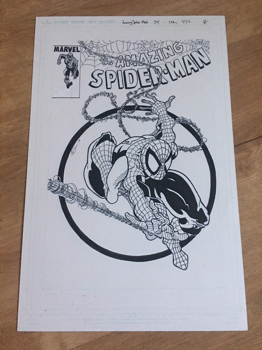 Amazing Spiderman 301 Cover Recreation Original Art / Marvel