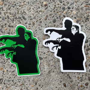 Universal monster Frankenstein vinyl sticker / green / noir / classic film / creature from the black lagoon / wolfman Dracula / horror decor