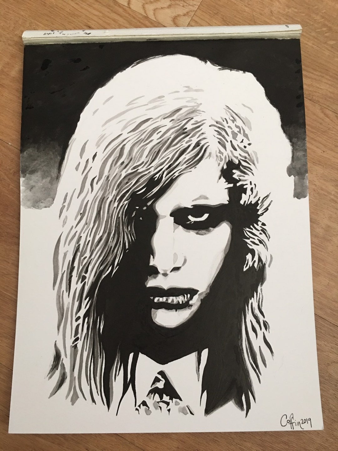 Night of the Living Dead Zombie Girl Original Art / George A