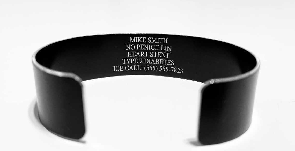 Medical ID Bracelet Etsy