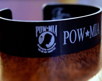 POW MIA Memorial Bracelet / Vietnam War / Korean War / WWII
