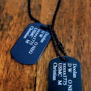 Dog Tags (Black)