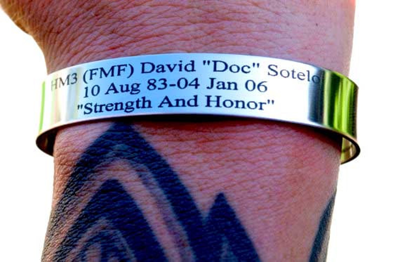 Memorial Bracelet polished Stainless Steel KIA Bracelet / Etsy