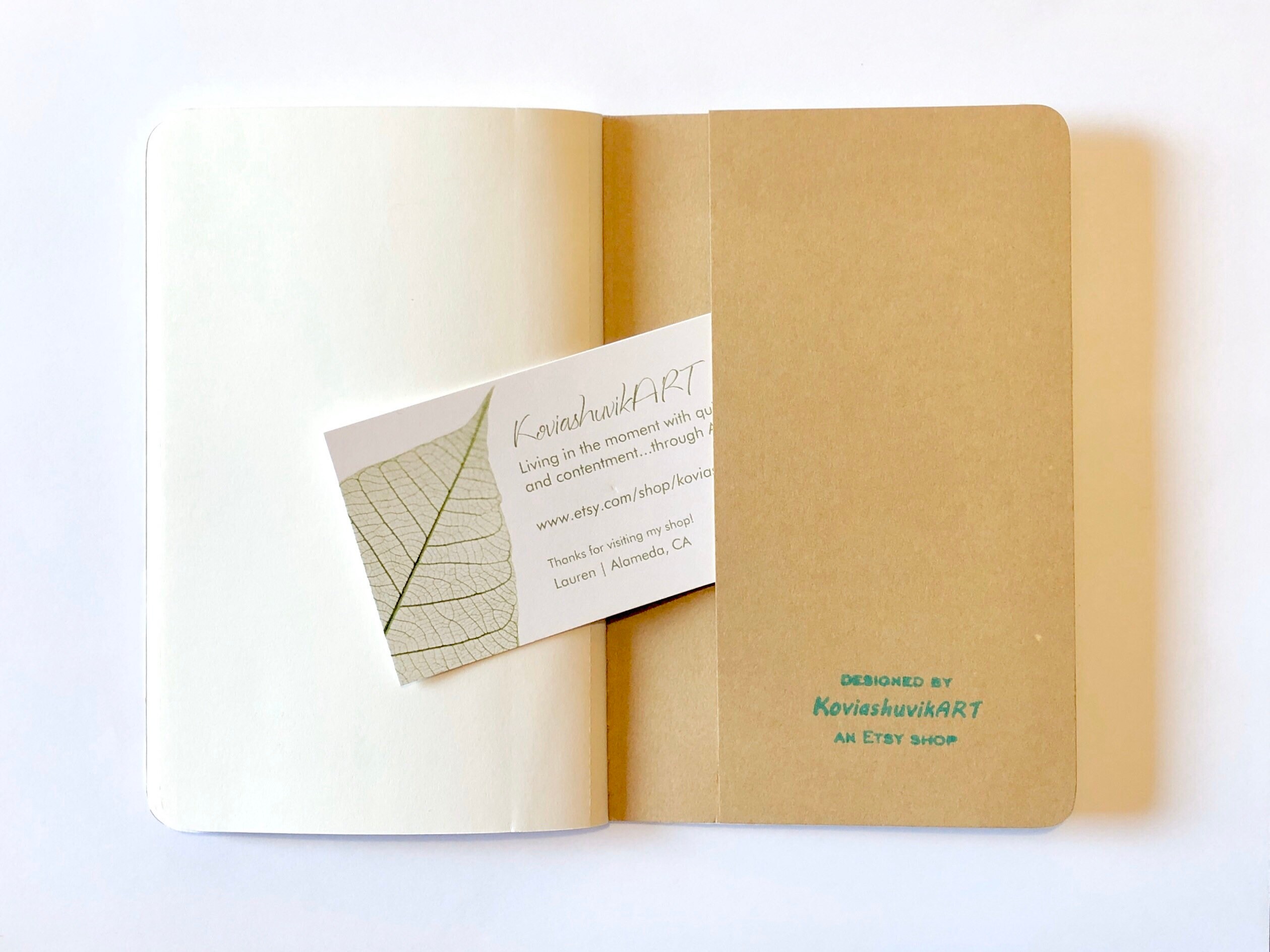 Blank Pocket Moleskine Journal Handmade Paper FREE Etsy