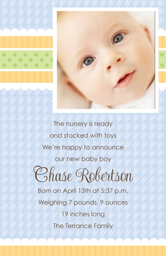 baby born invitation