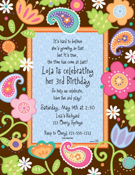 Bridal Shower Baby Shower Brunch Birthday Floral Invitation Bridal Shower Baby Shower Brunch Birthday Floral Invitation