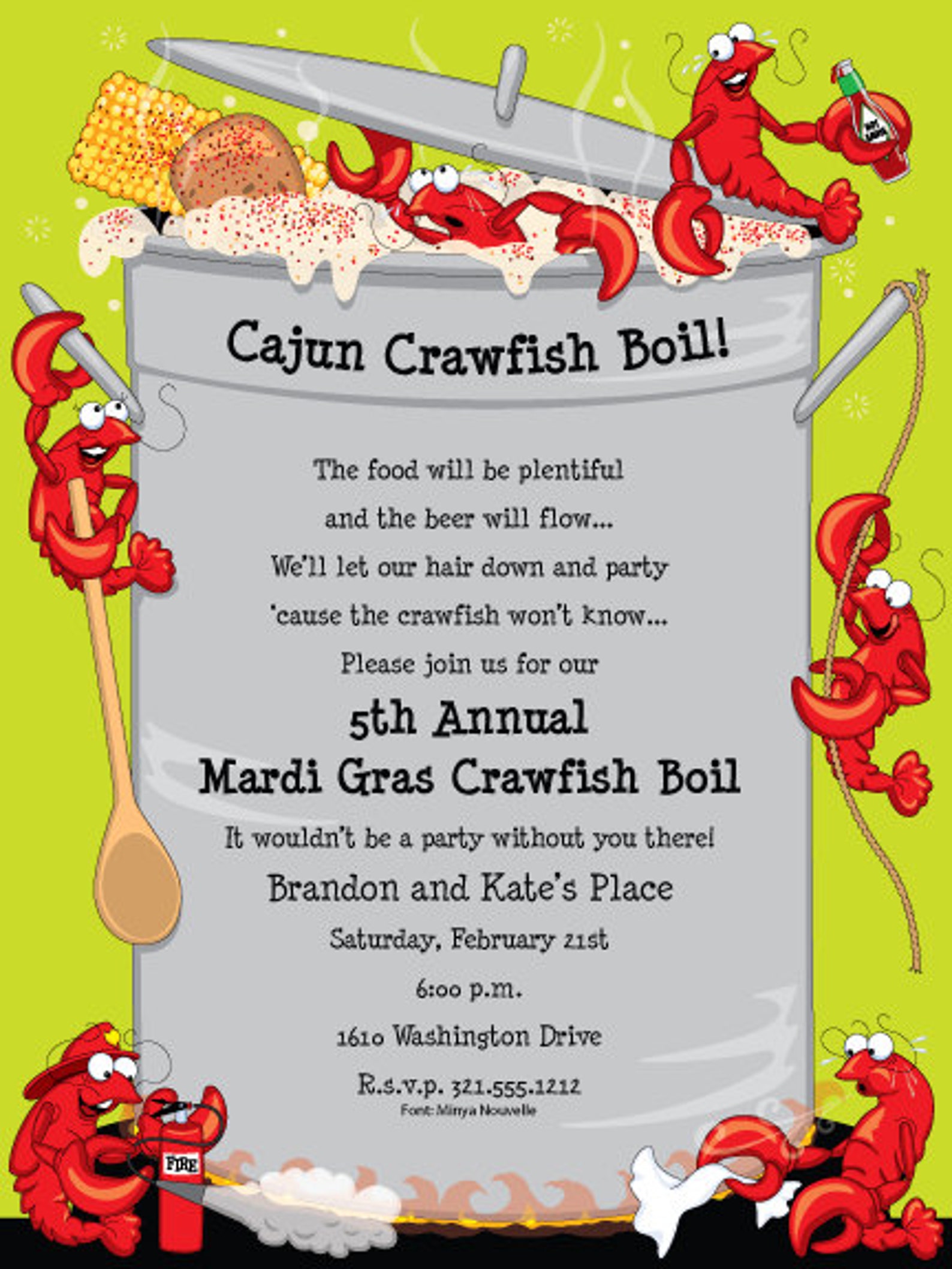 Crawfish Boil Invitation Crawfish Boil Party Crawfish Boil - Etsy