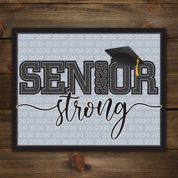 Senior Strong | Class of 2020 | Class Sign | High School | College | Graduate | Graduation | Senior Year | Toilet Paper Il_570xn